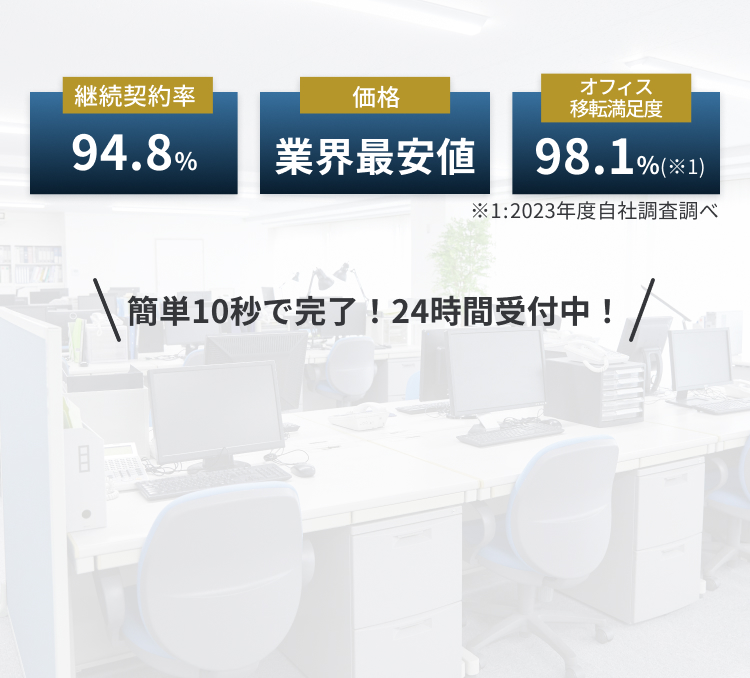 簡単10秒で完了！24時間受付中！